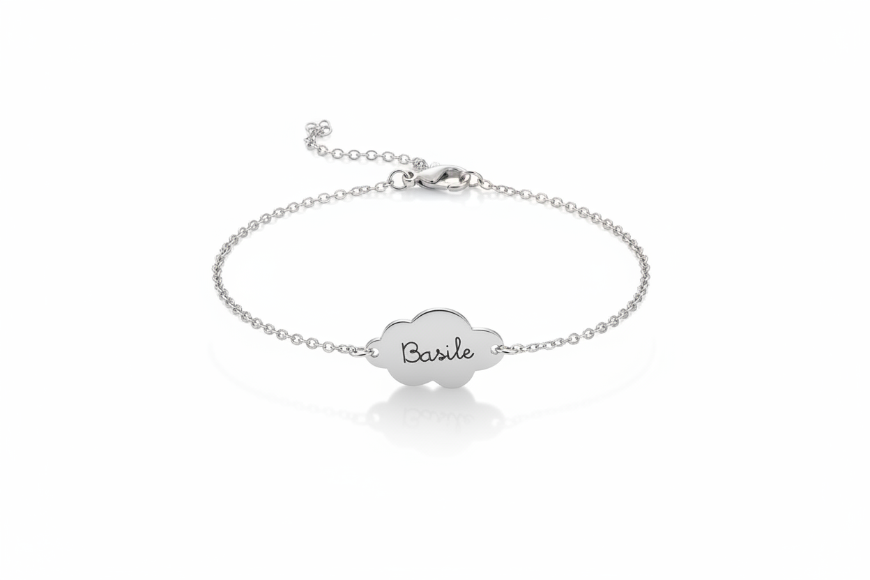 Bracelet nuage argent