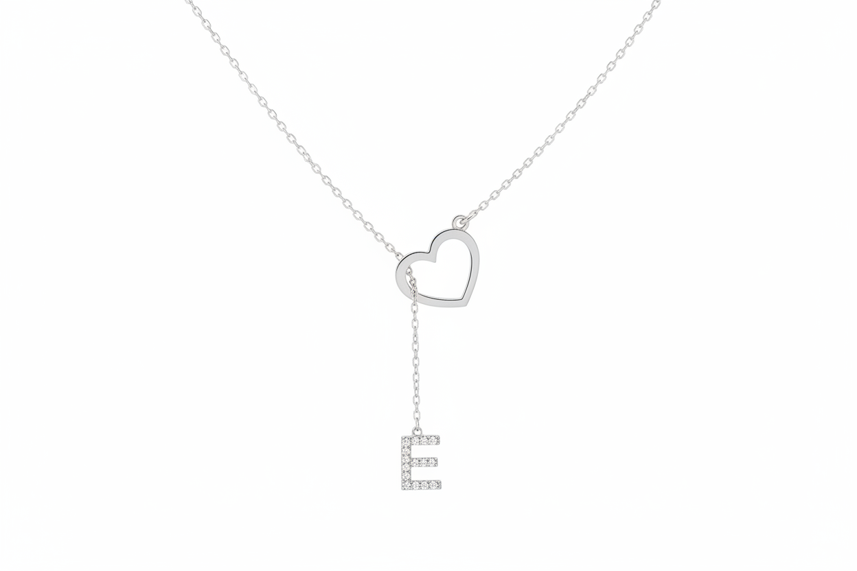 Collier lariat argent