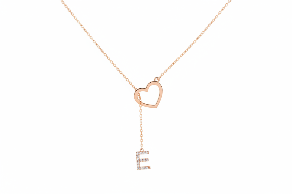 Collier lariat or rose v2