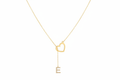 Collier lariat or rose