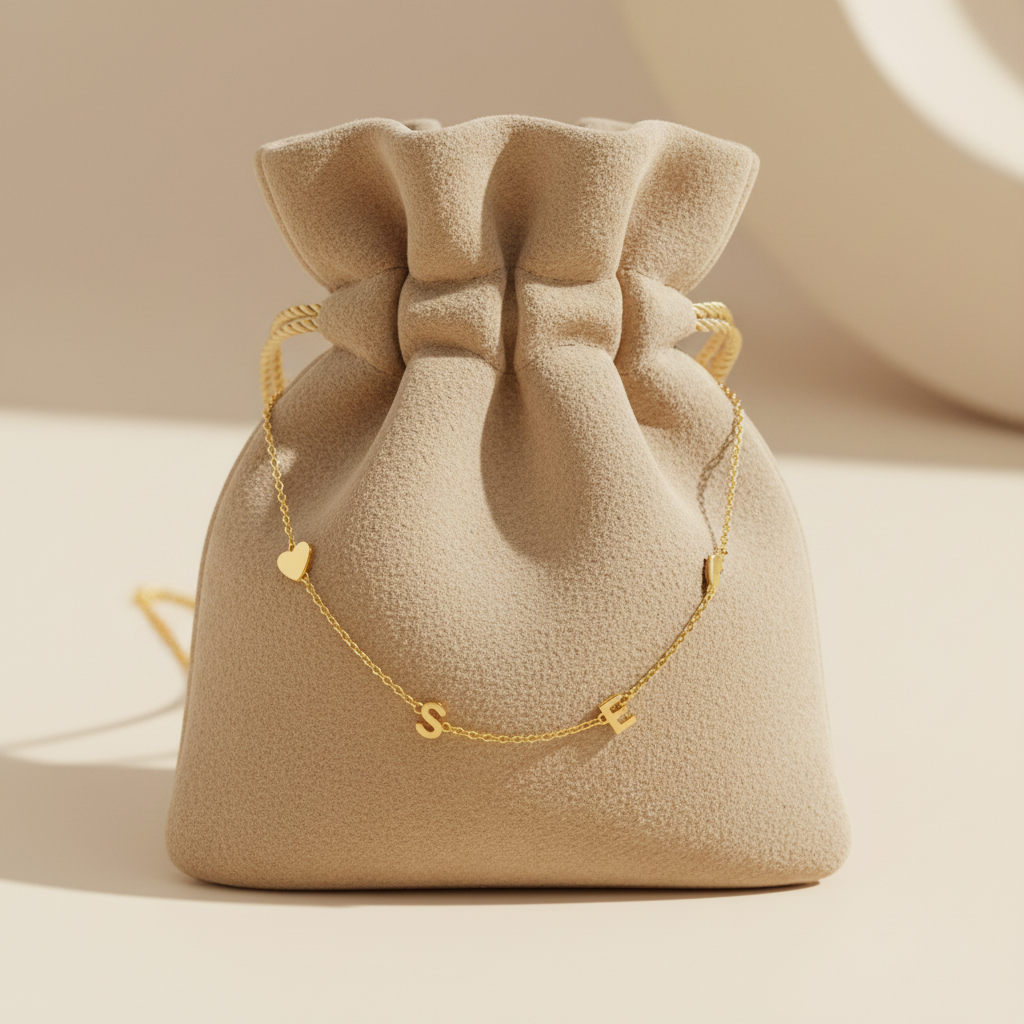 Collier Meyli sur pochette velours