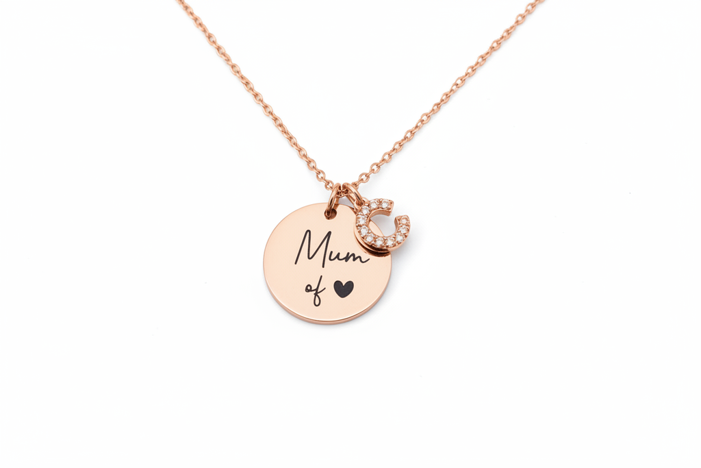 Collier Mum of or rose