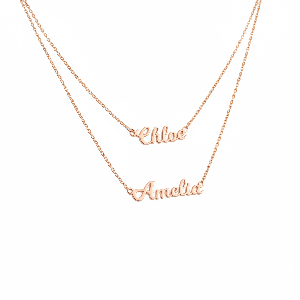 Collier Nahla en or rose