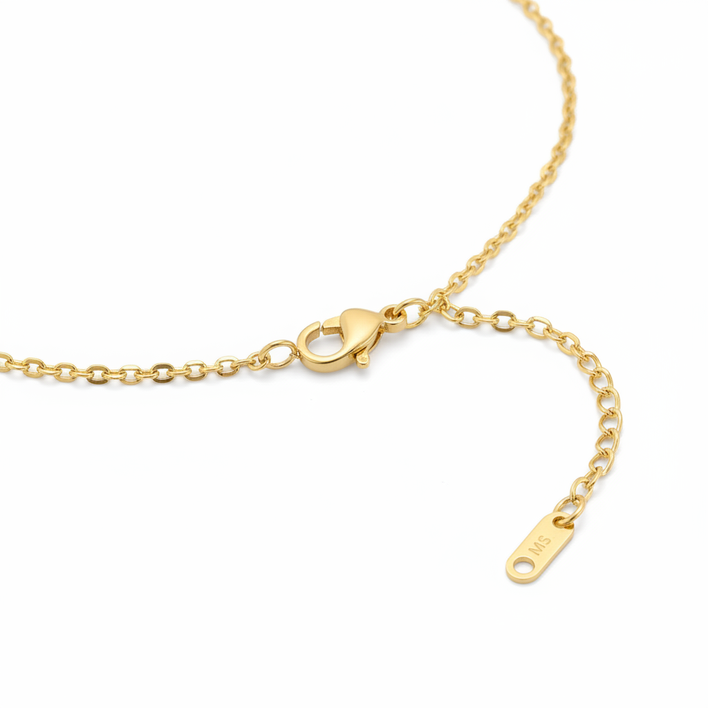 Détail fermoir et chaîne