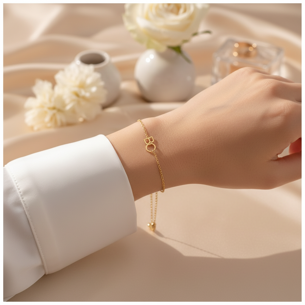 Photo lifestyle du bracelet porté