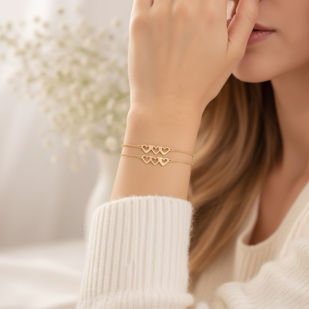 Photo lifestyle du bracelet porté