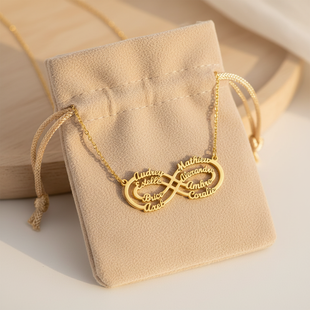 Pochette velours beige